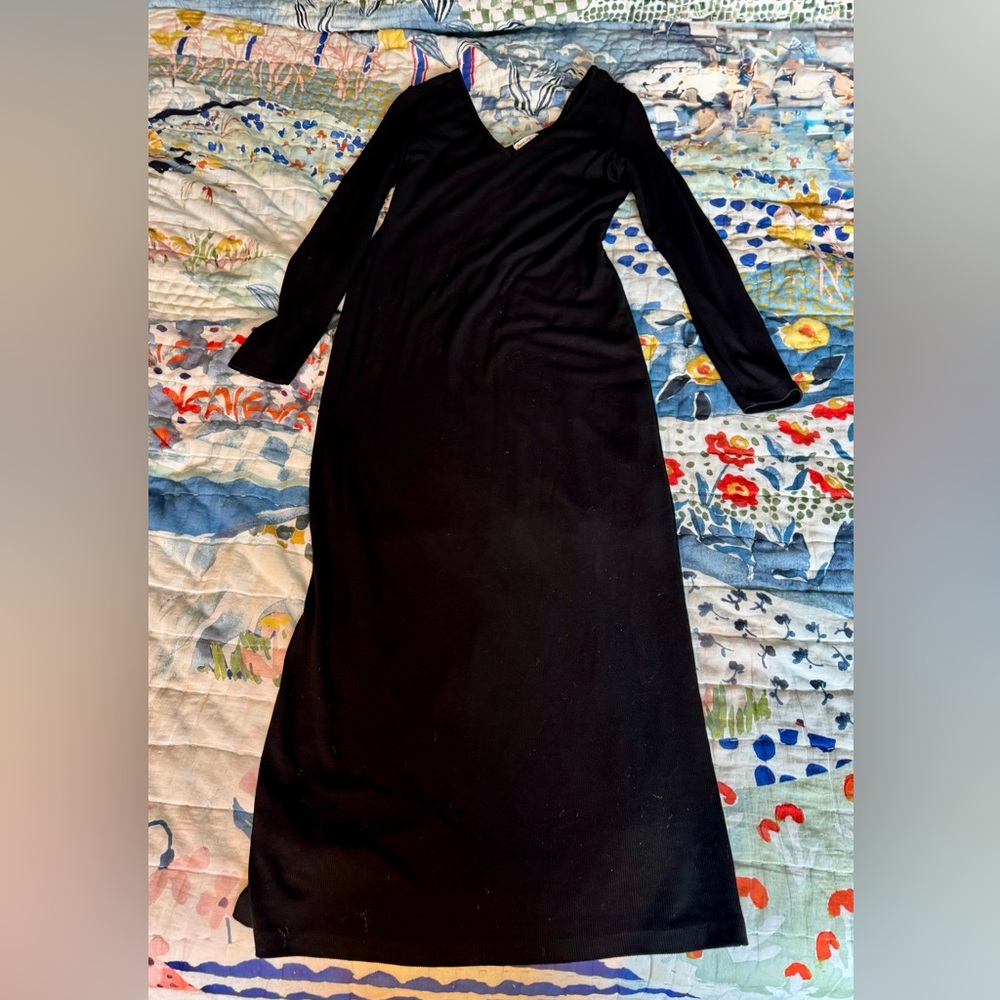Marine Layer Classic Black Long Sleeve Dress